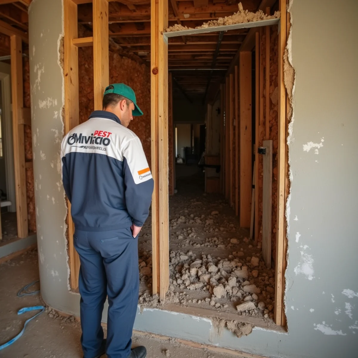 Comparison view of Formosan termite carton nest material and mud shelter tubes